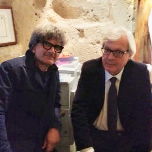 Picchio con Vittorio Sgarbi